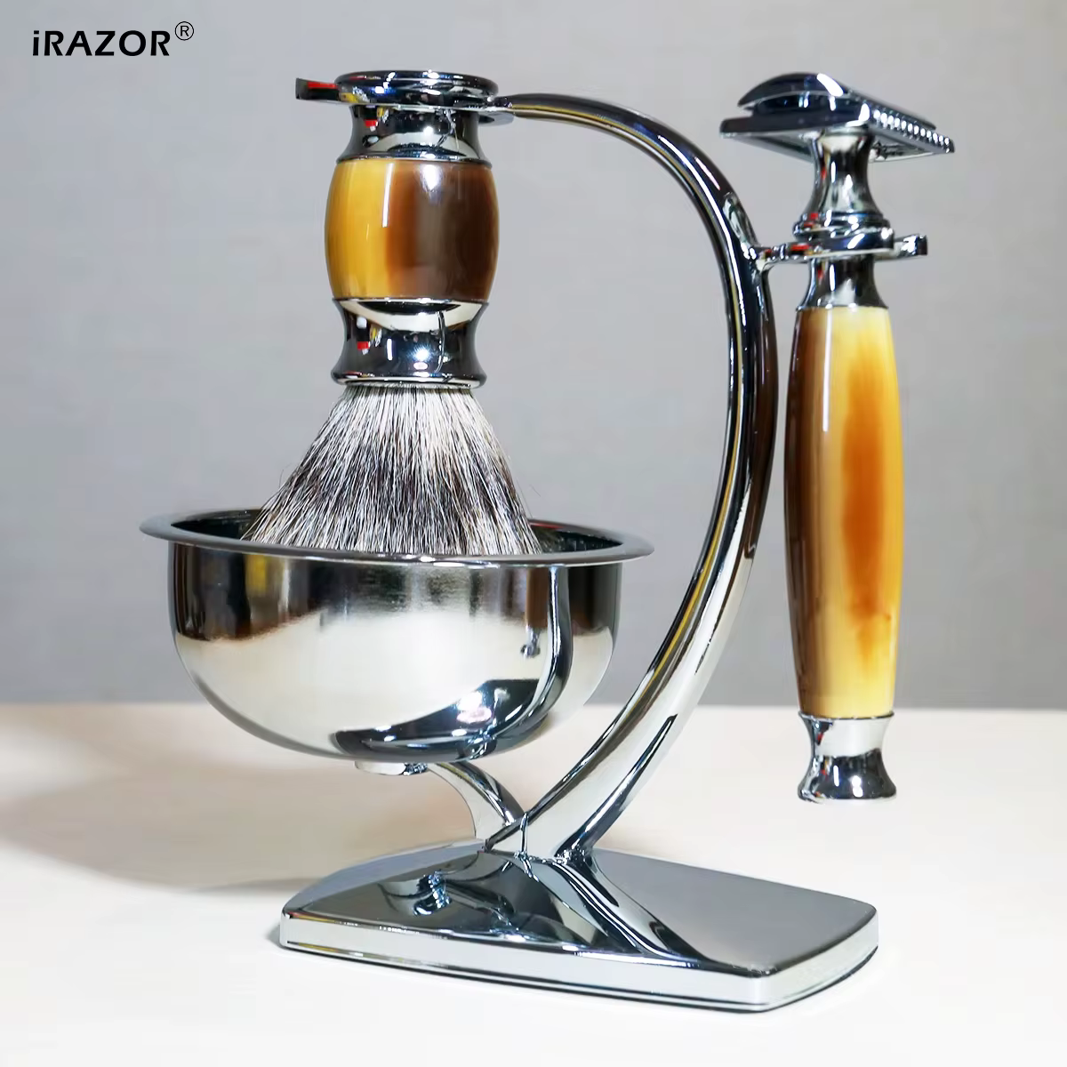 IRAZOR – Kit de rasoir classique à Double bords pour hommes