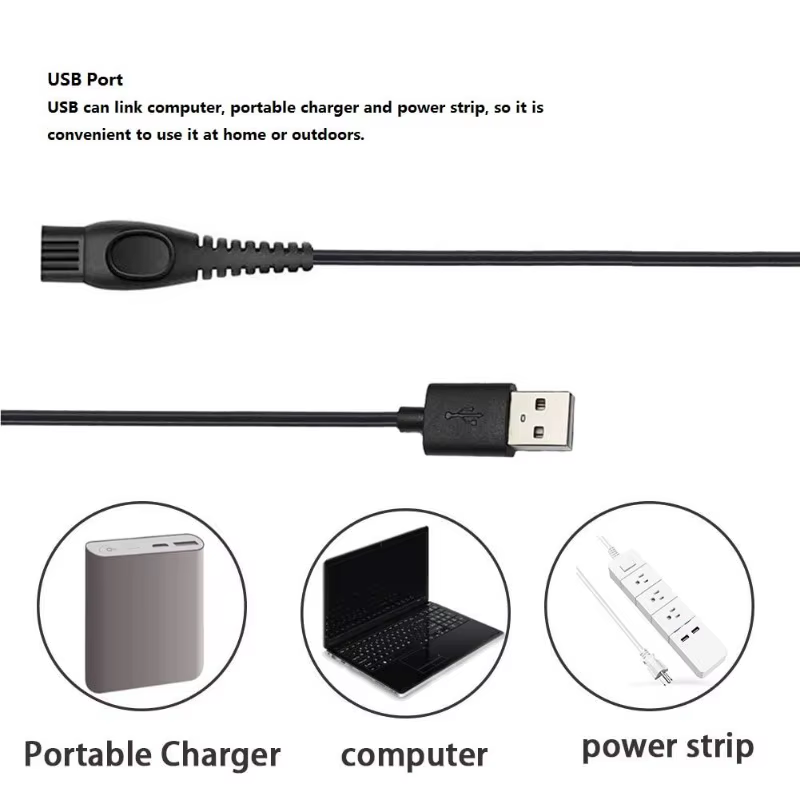 Câble de chargeur 5V, pour Philips QP2724 QP2834 QP1924 MG9520 MG7950 BT3238 X5005