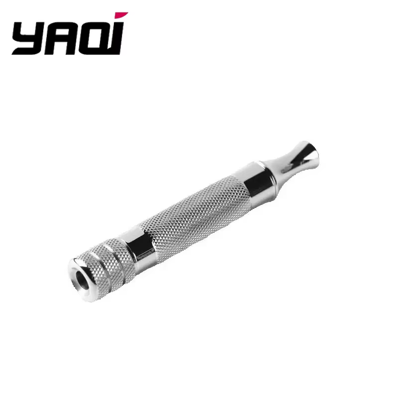 YAQI – poignée de rasoir de sécurité diagonale en acier inoxydable