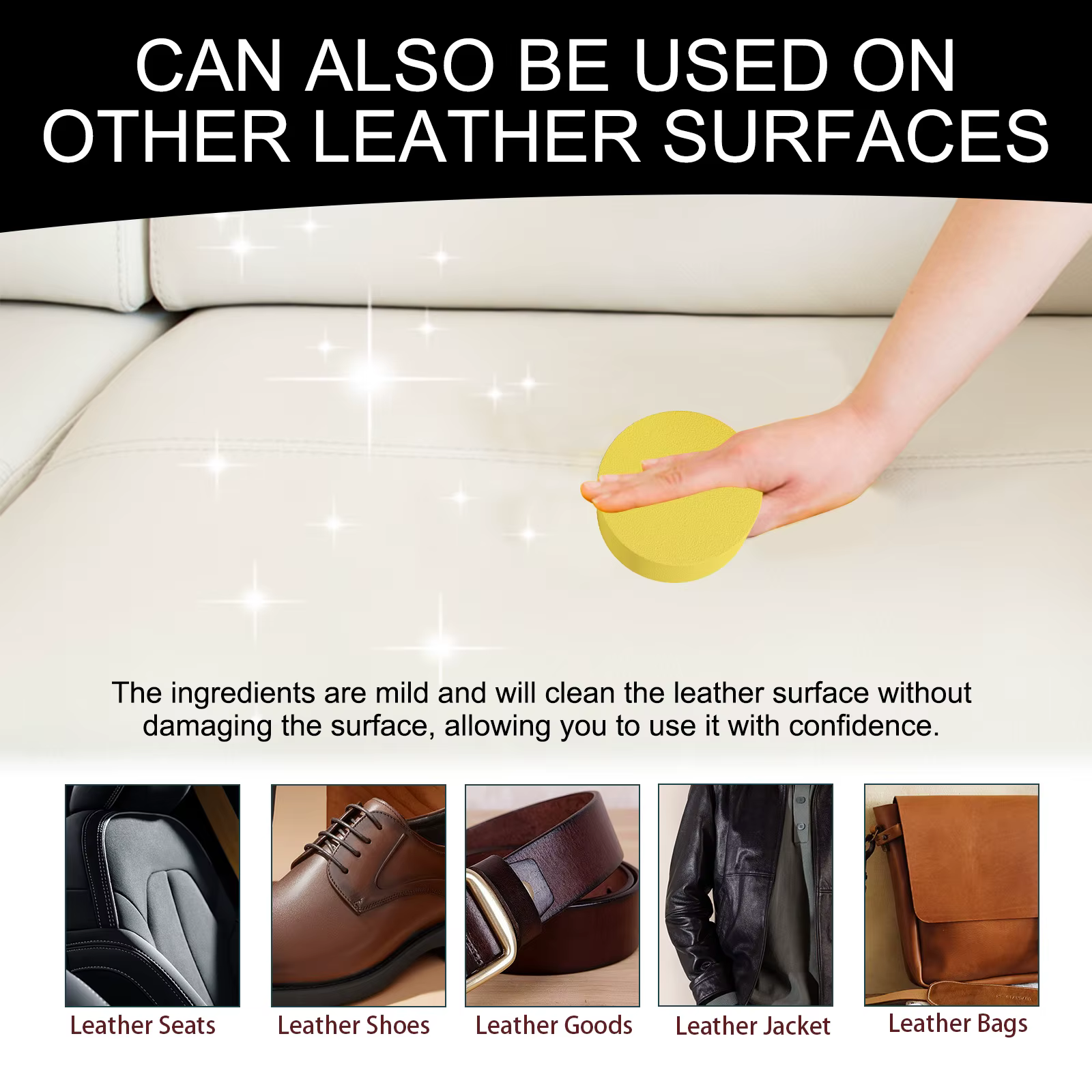 Après-shampooing pour cuir, sièges de voiture longue durée, polissage, soin nourrissant, crème de soin pour pantalon en cuir, sac, chaussures, meubles