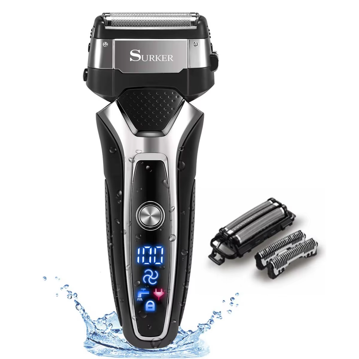 Rasoir électrique Rechargeable sec et humide pour hommes