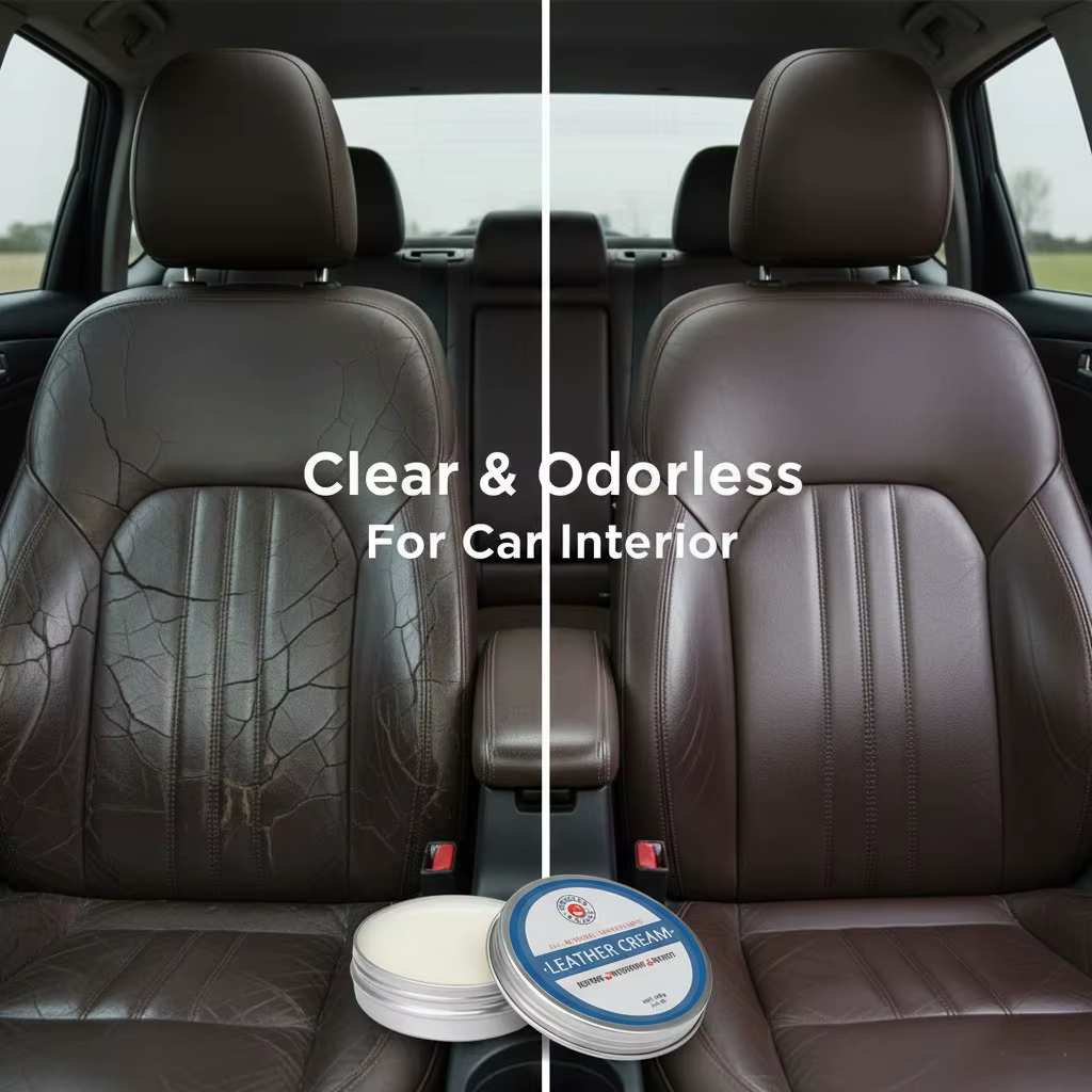Crème de nettoyage du cuir de voiture, huile d'entretien des sièges, restauration du cuir, huile de vison, crème, canapé en cuir, polissage intérieur de voiture