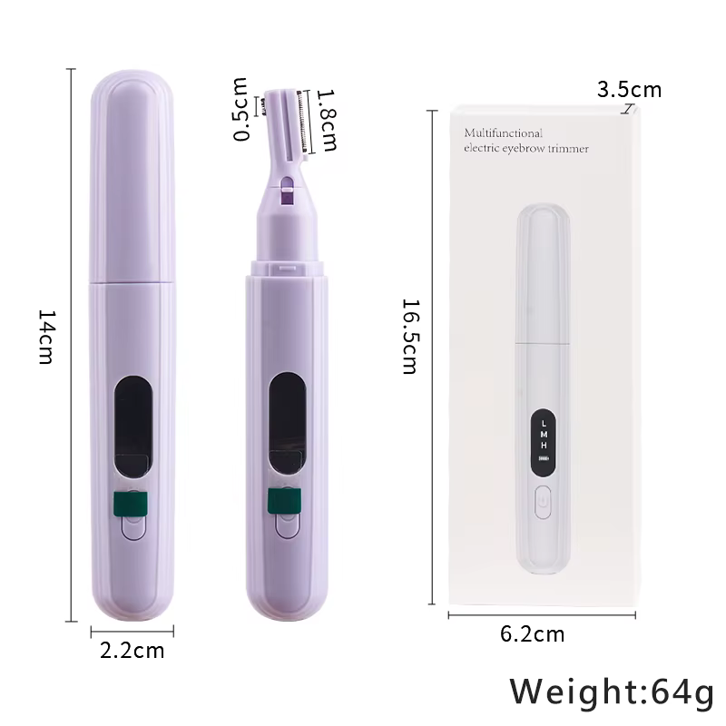 1 pièces tondeuse à sourcils électrique visage épilateur Mini Portable femmes corps rasoir cou lèvres bras et jambes