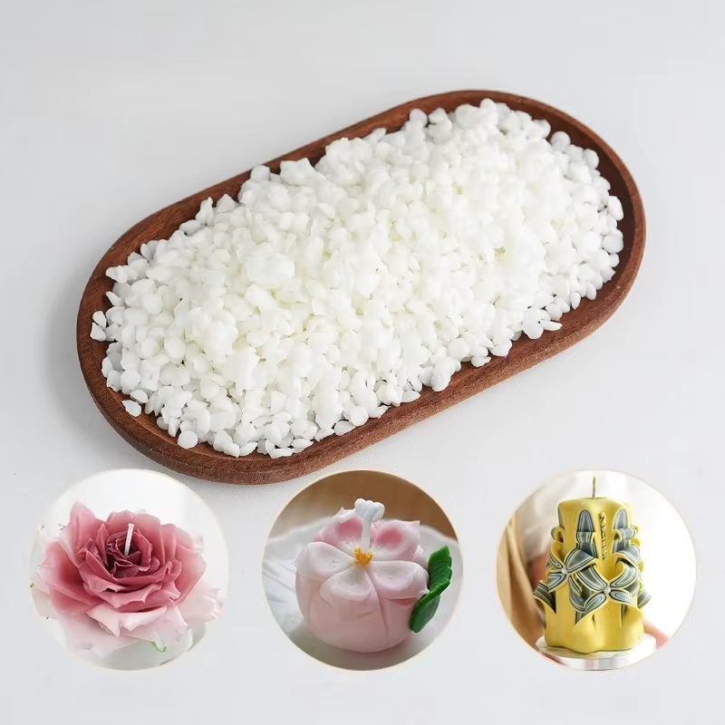 Bougie parfumée DIY 500g, matière première n° 53 cire façonnante faite à la main fruits/cire d'abeille fleur graver papier Art bougie faire Materia