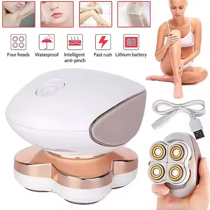 Rasoir Portable à 4 têtes pour femmes