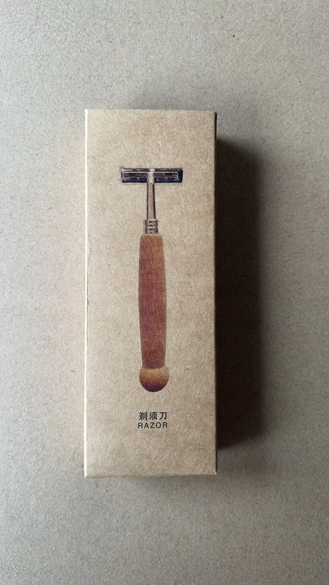 Rasoir manuel avec manche en bambou naturel pour hommes et femmes