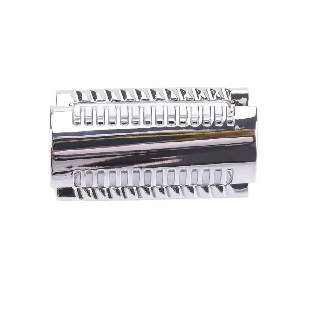 Tête de rasoir supérieure couleur chromée agressive Double tranchant pour hommes