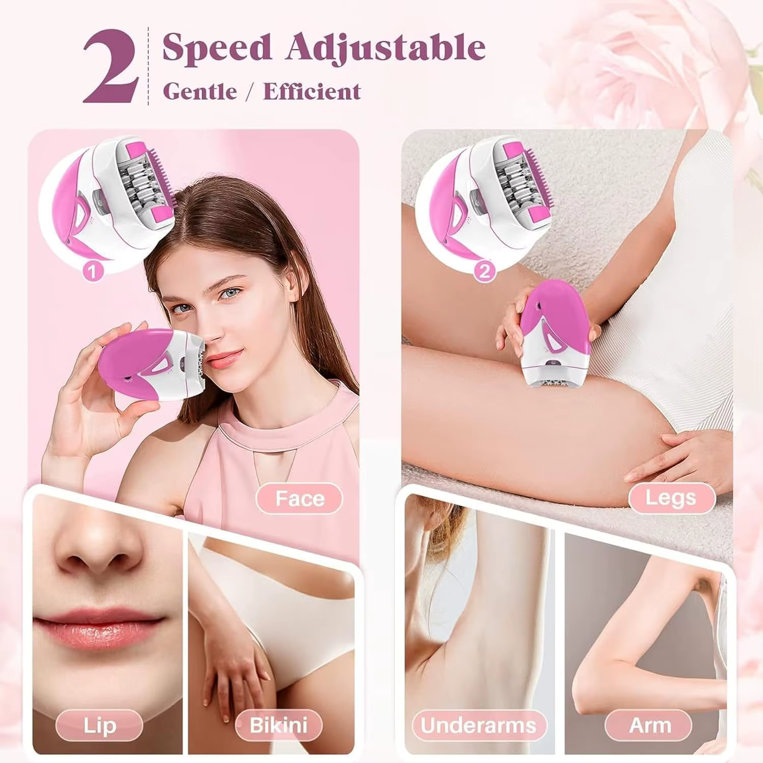 Épilateur électrique Rechargeable pour femmes