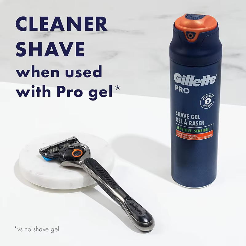 Gillette ProGlide Power rasoir hommes visage barbe rasage Flexball poignée Microcomb