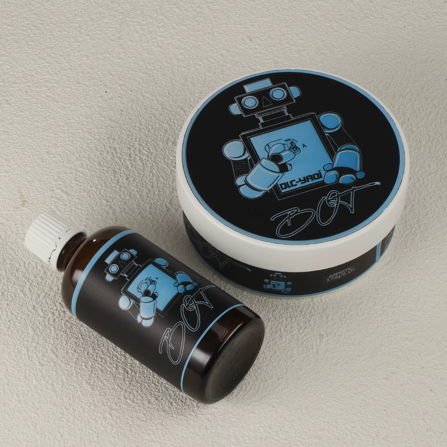 YAQI BOT Atisan 170g Savon à raser et 100 ml de éclaboussures après-rasage sans alcool pour hommes kit