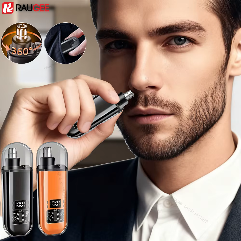 Épilateur de nez Mini tondeuse de nez pour hommes épilation Rechargeable du nez et des oreilles