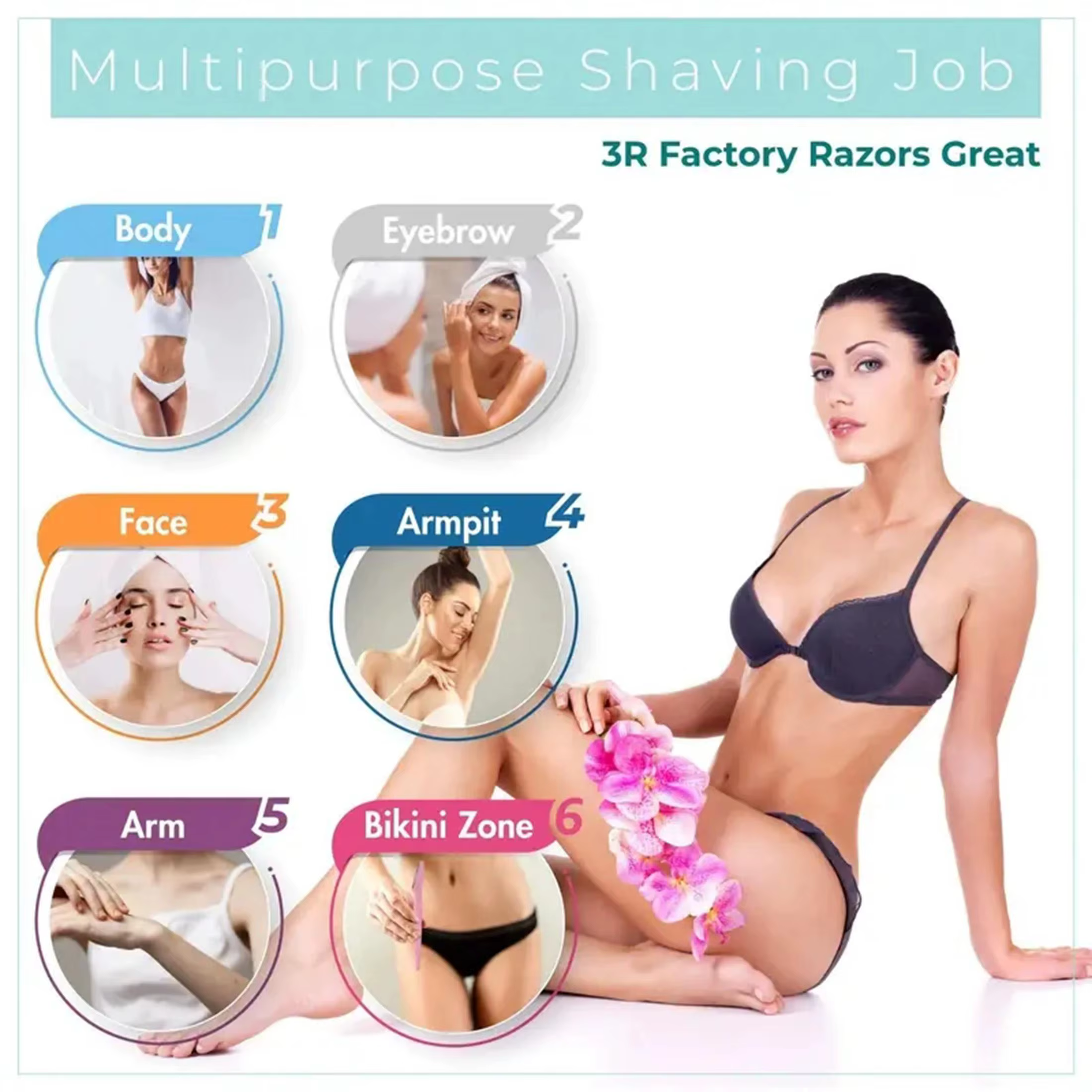 Lot de 10 rasoirs pour tondeuse