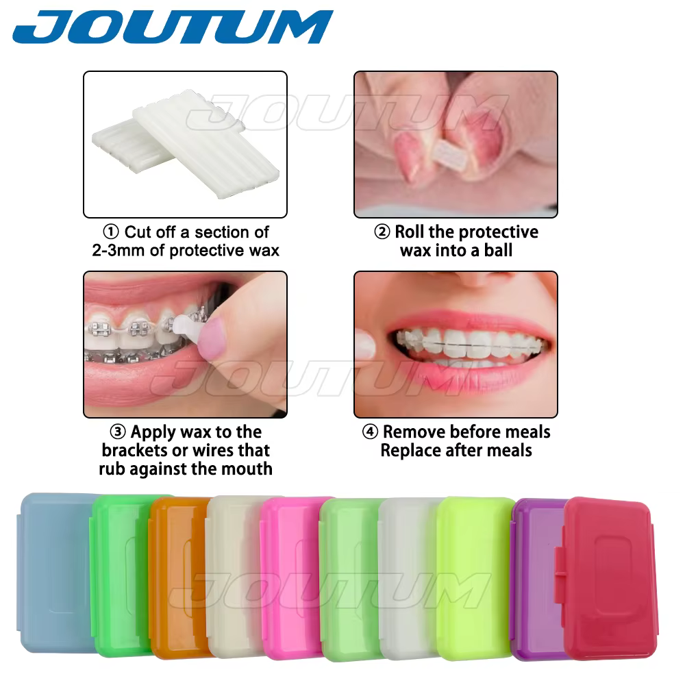 1 boîte d'instituts d'orthodontie dentaire, avertissent pour les accolades, l'irritation des gencives, le blanchiment des dents, les soins bucco-dentaires, 10 saveurs de fruits