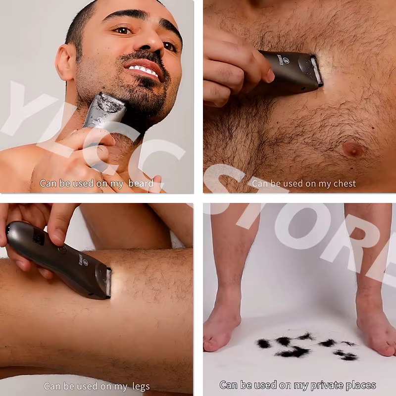 Épilation pubienne intime pour hommes tondeuse électrique d'aine rasoir masculin pour des zones sensibles