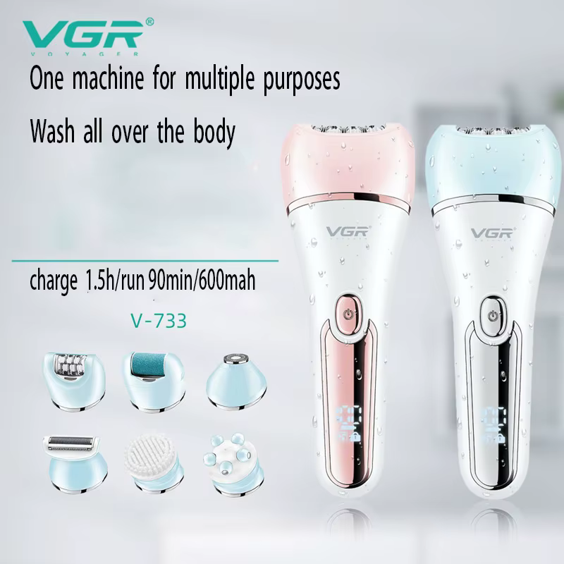 VGR électrique femmes épilateur femme rasoir jambe corps épilation lèvre menton dépilatoire dame Bikini tondeuse