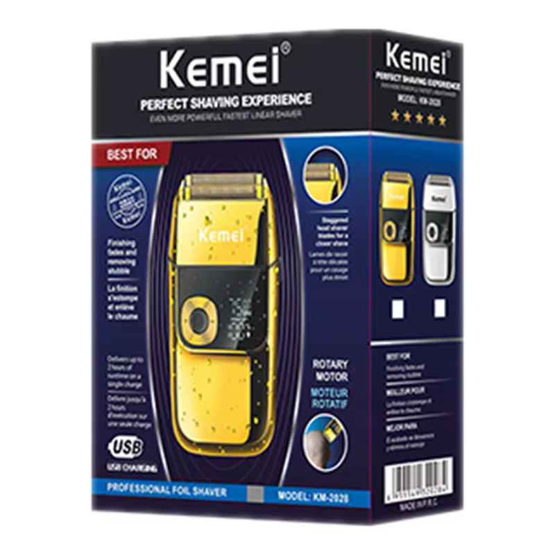 Kemei 2028 barbier professionnel barbe cheveux rasoir pour hommes
