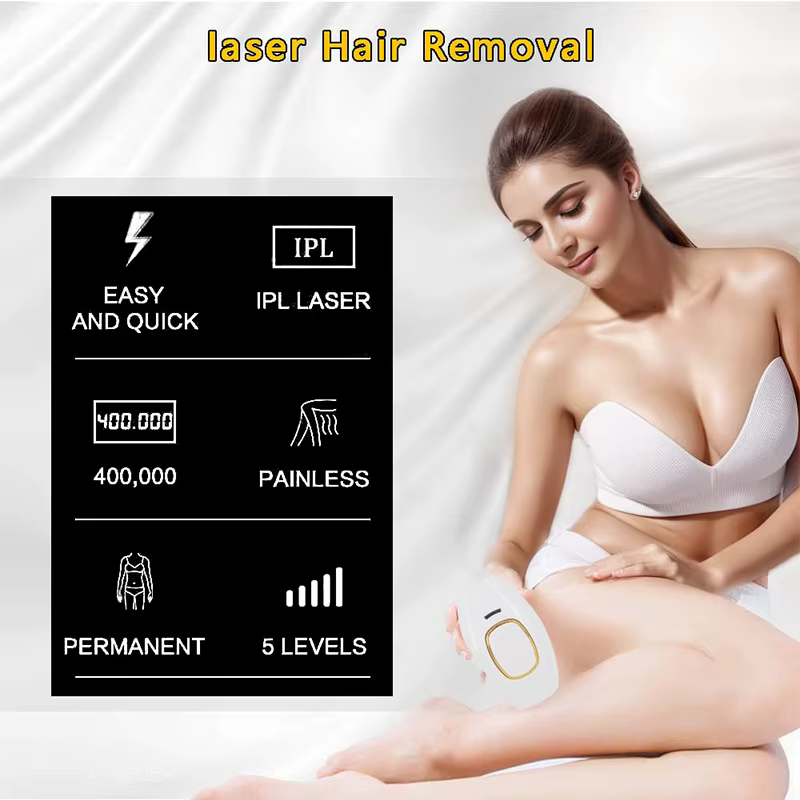 Épilateur laser indolore à flash rapide pour femme