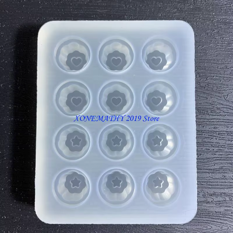 F42F – moule remplissage en Silicone pour sable mouvant, pour fabrication bijoux, pendentifs, porte-clés