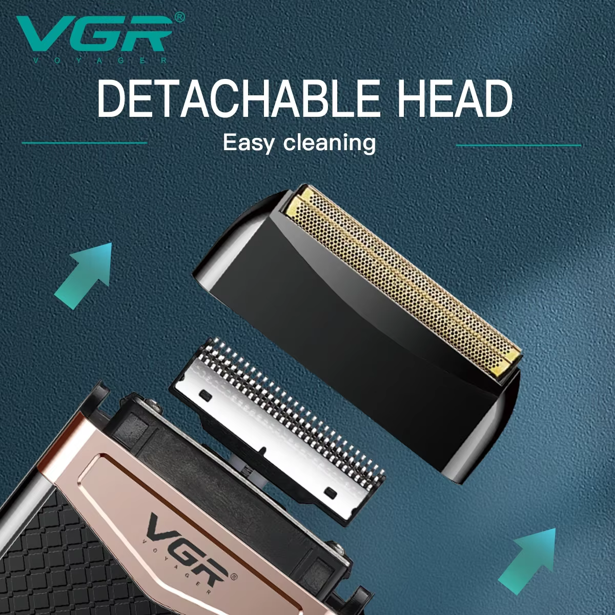 VGR rasoir rasoir électrique tondeuse à cheveux alternative Machine de découpe de barbe professionnelle Machine de rasage Portable pour hommes V-331