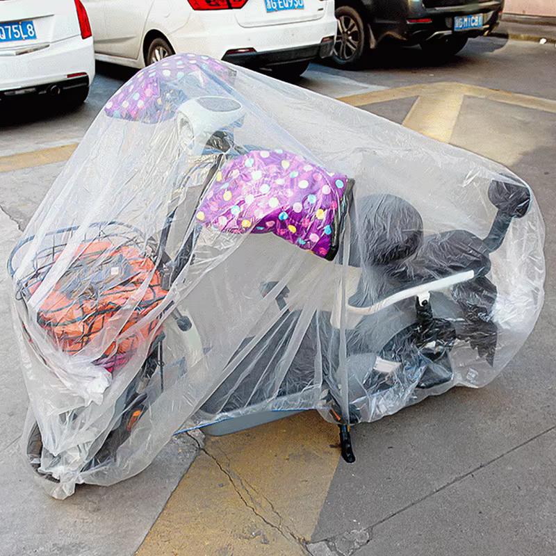 Housse de protection pour moto : transparente, jetable, imperméable pour vélos et scooters en plein air