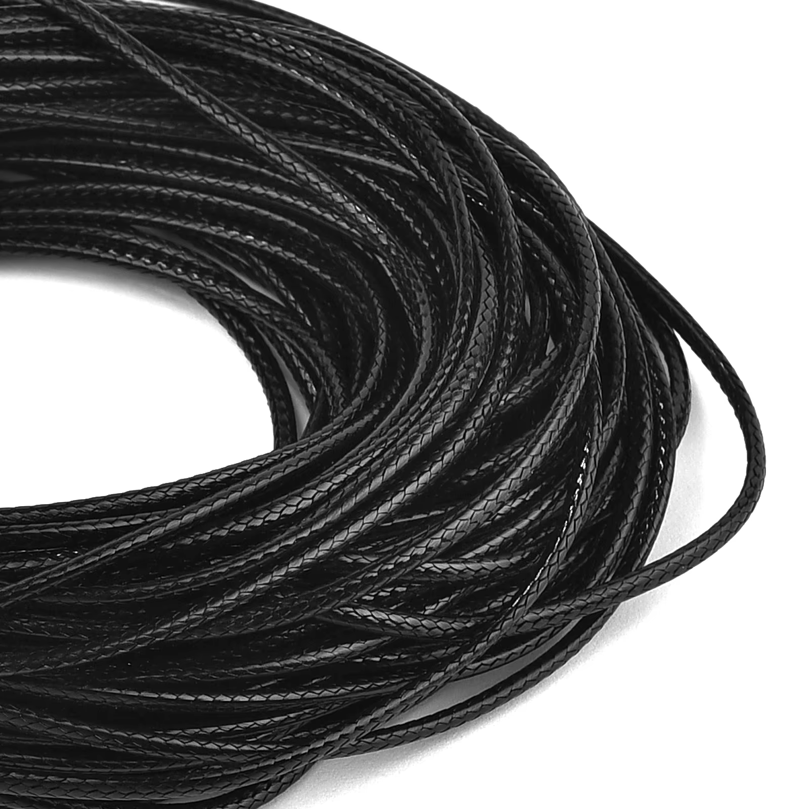 Corde de fil ciré pour bijoux, ficelle de bricolage, bracelet fait main, bijoux de mode exécutifs, vente en gros, 1/1, 5, 2/2, 5, 3mm