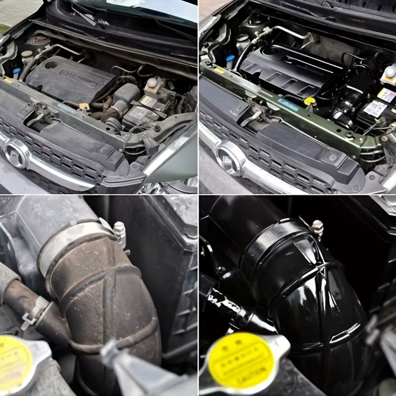 Rénovateur Plastique Voiture Effet Noir Brillant – Agent de Nettoyage et Rénovation pour Intérieur Cuir et Panneaux Auto – Cire Protectrice et Polissante pour Voiture