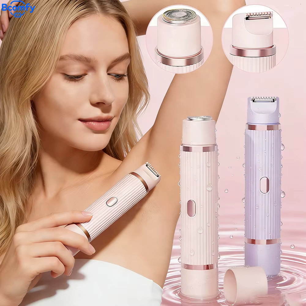 Rasoir électrique 2 en 1 pour femmes
