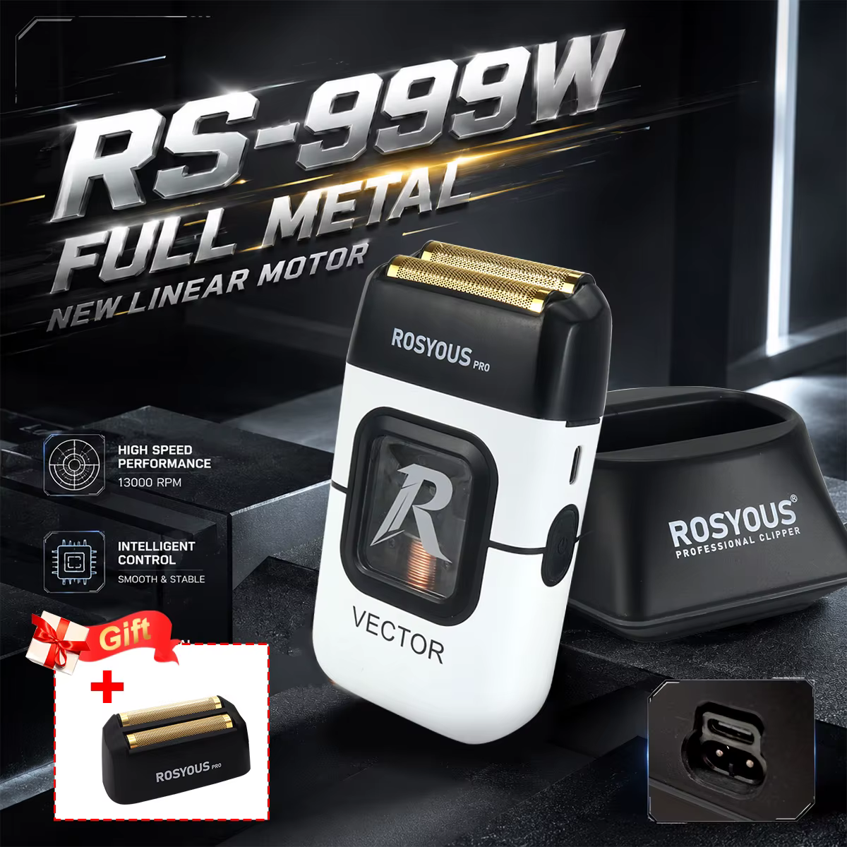 ROSYOUS Rasoir Électrique Professionnel pour Homme