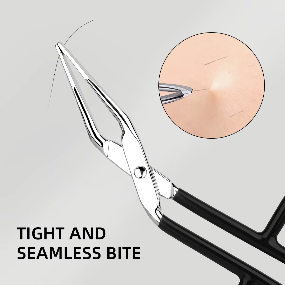 Un outil précis et portable pour les yeux avec pince à sourcils pour l'arrosage des cheveux obliques