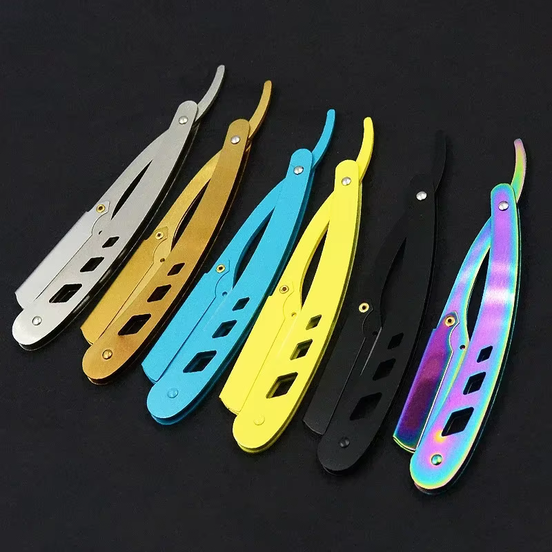 Rasoir barbier Antique noir outils pliants