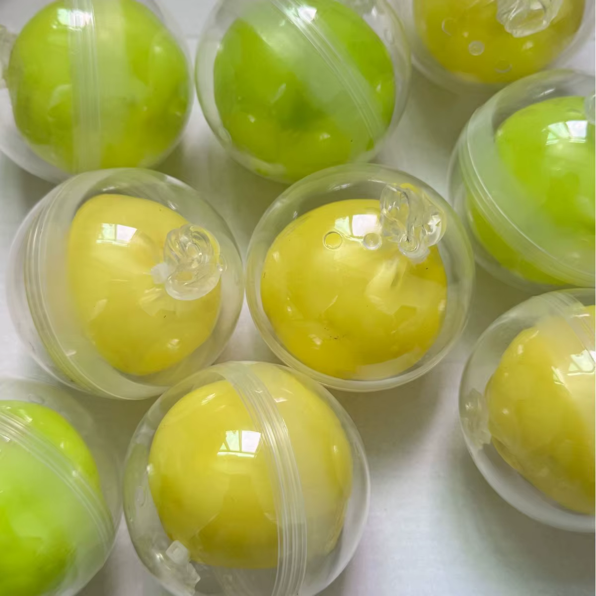 Jouet anti-stress en pâte à modeler fait main, motif citron et pomme, avec son craquant, doux et à rebond lent, pour la relaxation