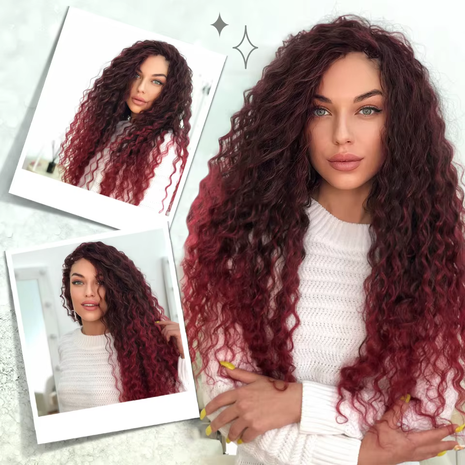 Ariel Curl cheveux vague d'eau torsion Crochet cheveux synthétiques Crochet tresses Ombre Blonde Afro boucles vague profonde tressage Extension de cheveux