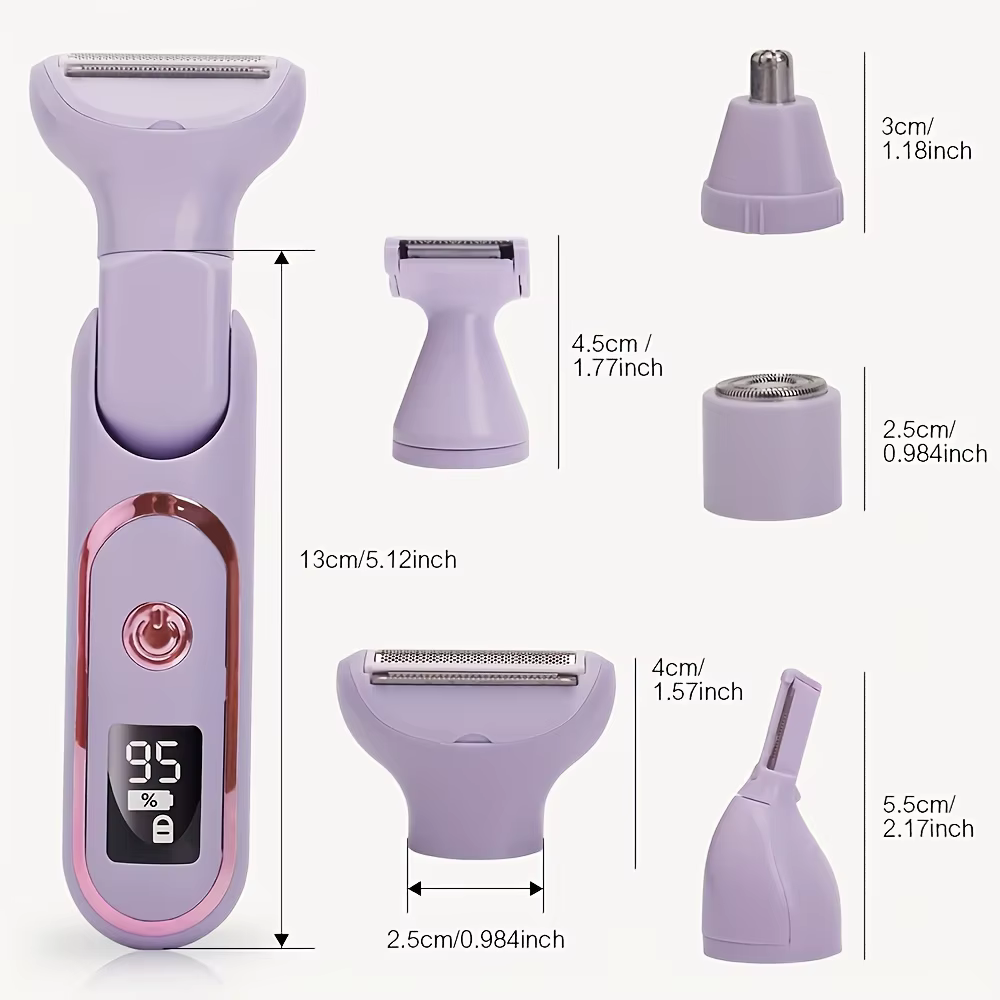 Rasoir électrique 5 en 1 pour femmes