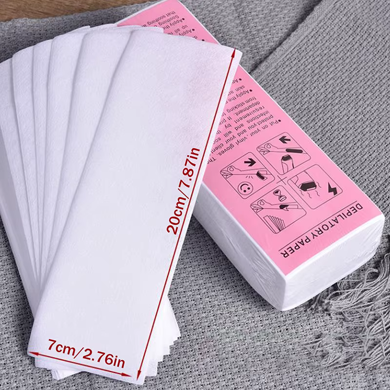 10/50/80/100 pièces de bandes de cire en tissu non-tissé professionnelles pour l'épilation