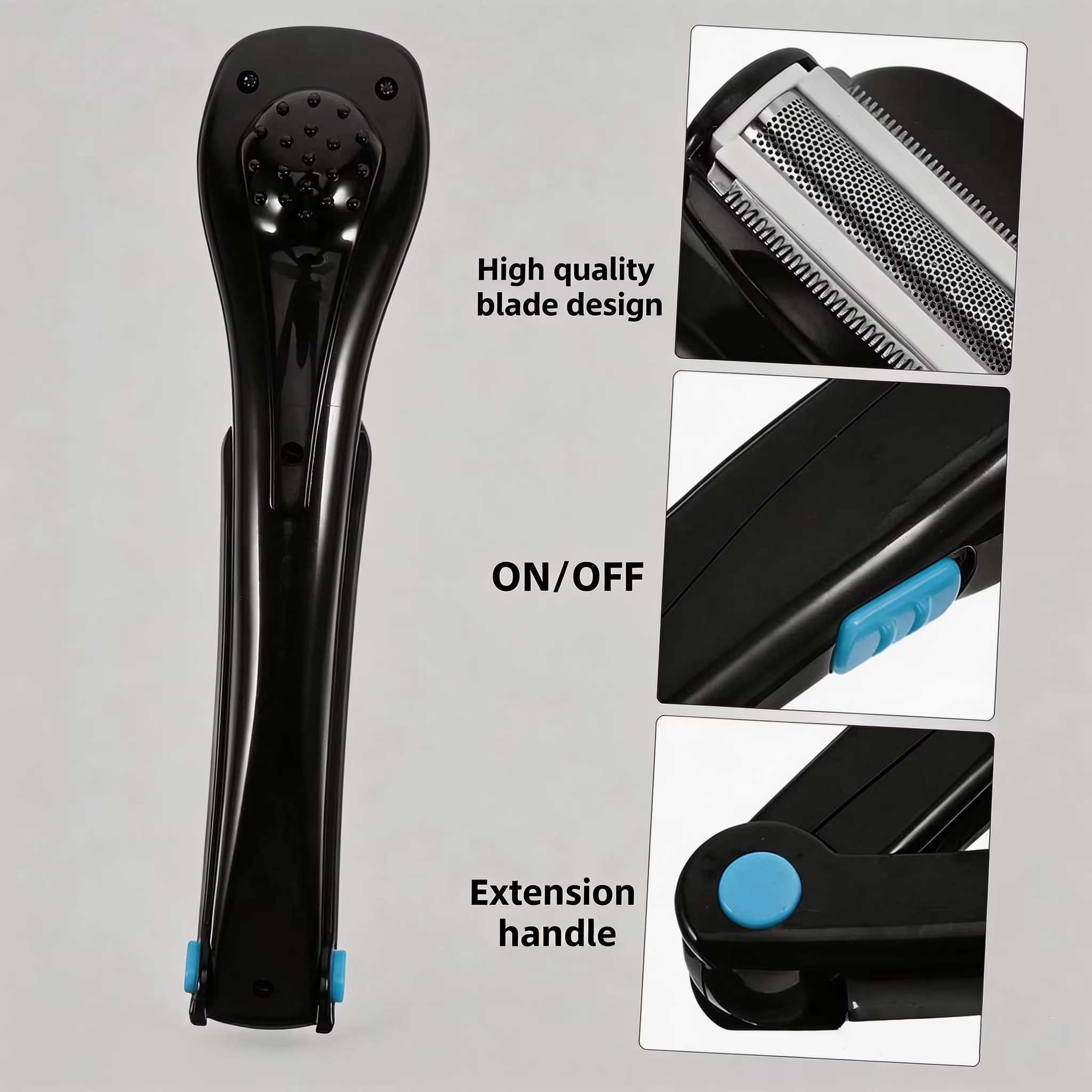 Rasoir électrique rechargeable pour le dos