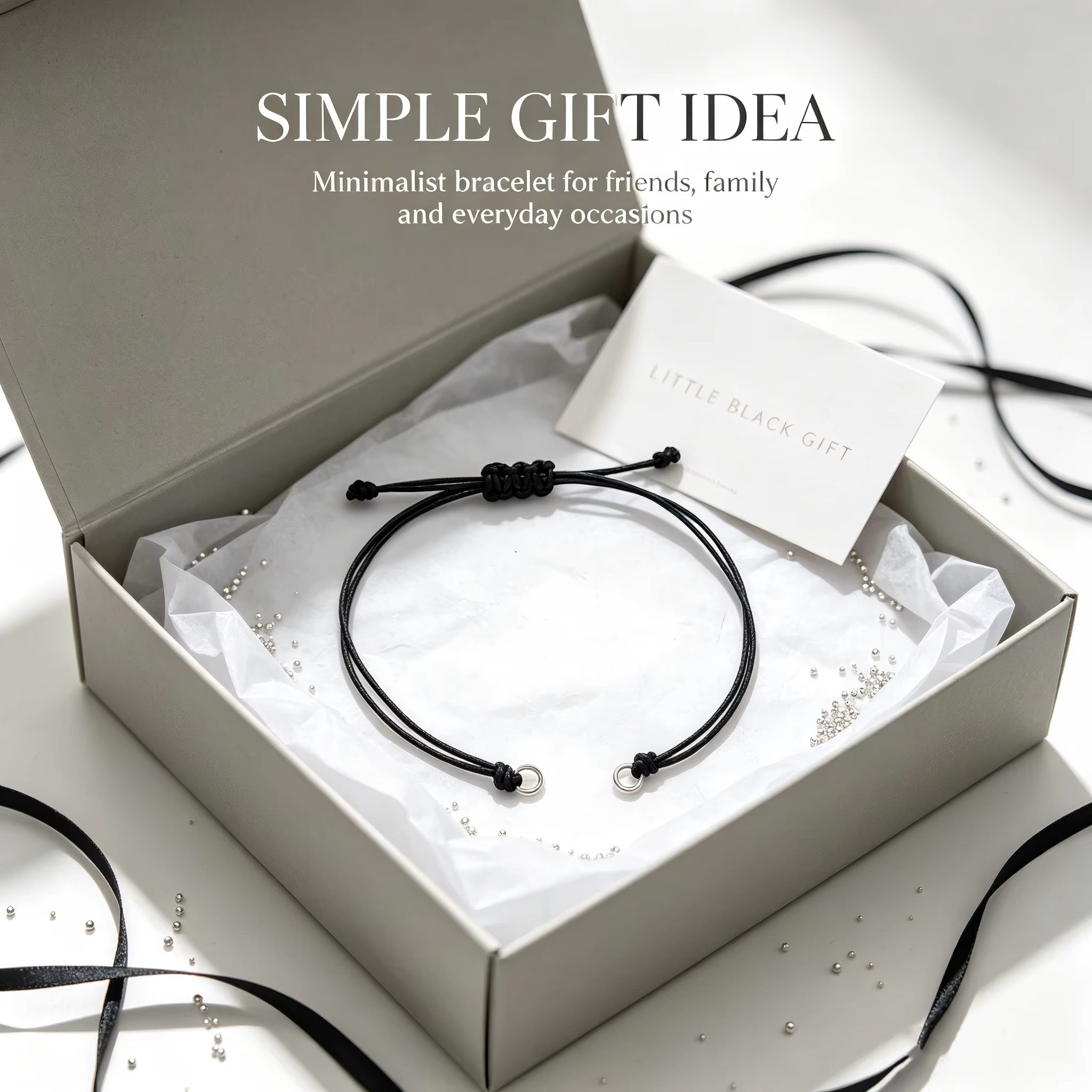 50 Cordons Tressés Cirés avec Boucle en Acier Inoxydable 304 pour la Fabrication de Bracelets DIY