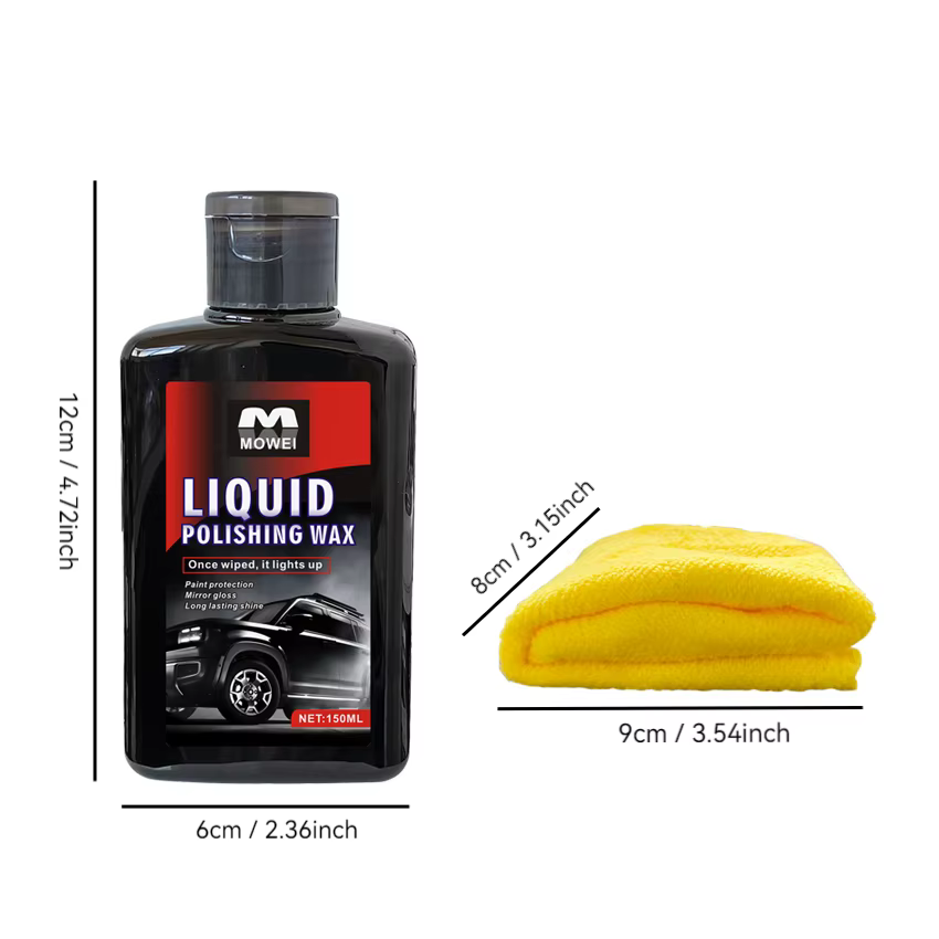 Cire de revêtement et de polissage pour voiture professionnelle, protection contre les rayures/UV, restaure la peinture/garniture/phareurs, kit nano hydrophobe à brillance instantanée