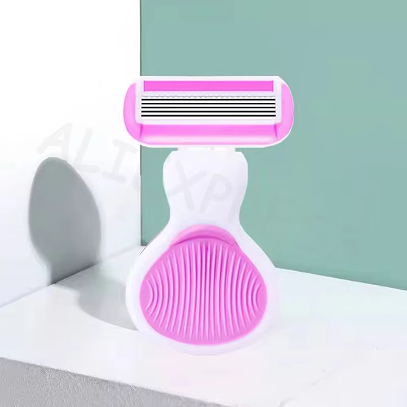 Rasoir manuel portable en acier inoxydable pour l'épilation corporelle
