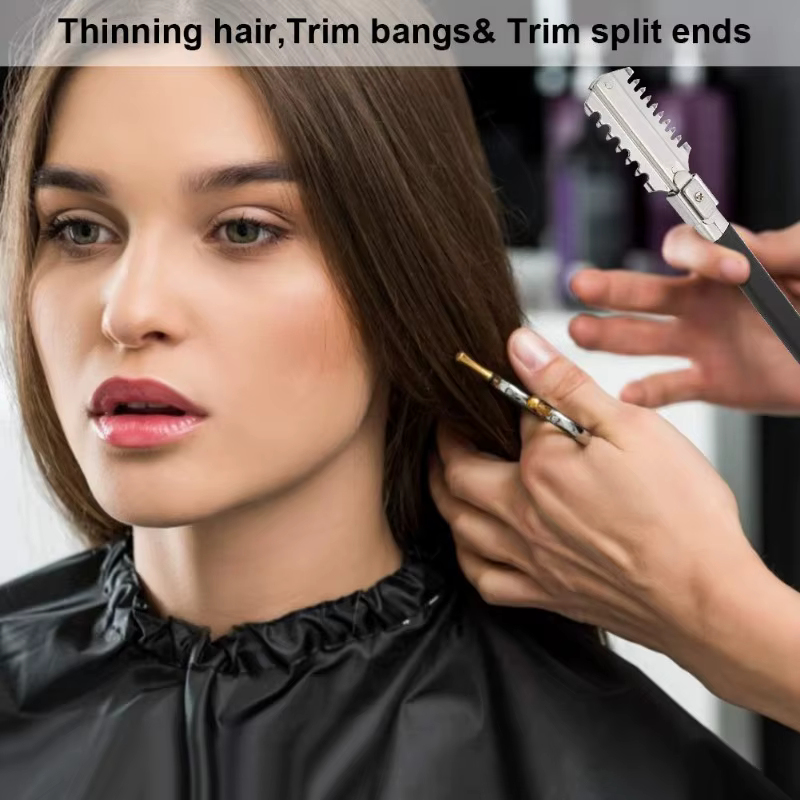 Lames de rasoir professionnelles à double tranchant pour la coupe de cheveux
