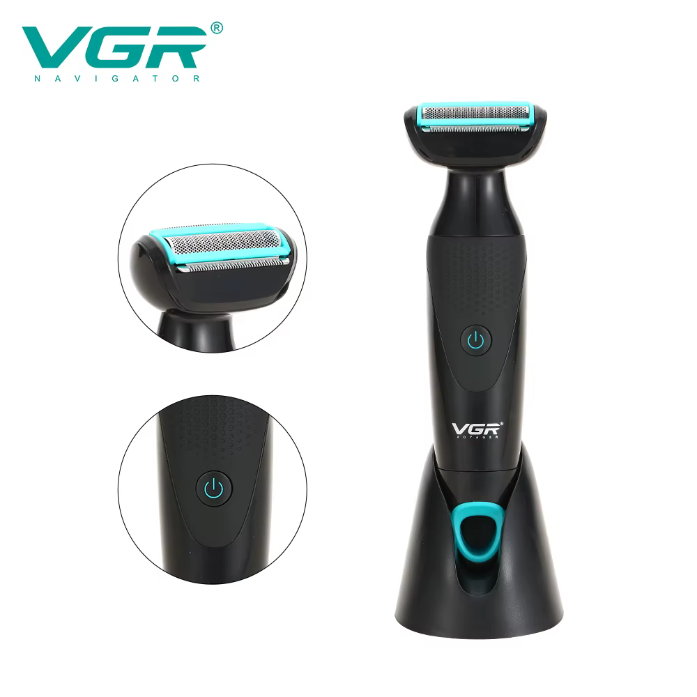 VGR nouveau rasoir multifonctionnel 2 en 1 rétro pour hommes IPX4 lavage nez