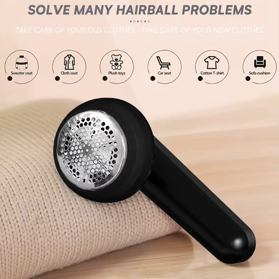 Éliminateur de bouloches rechargeable par USB - Rasoir anti-bouloches portable