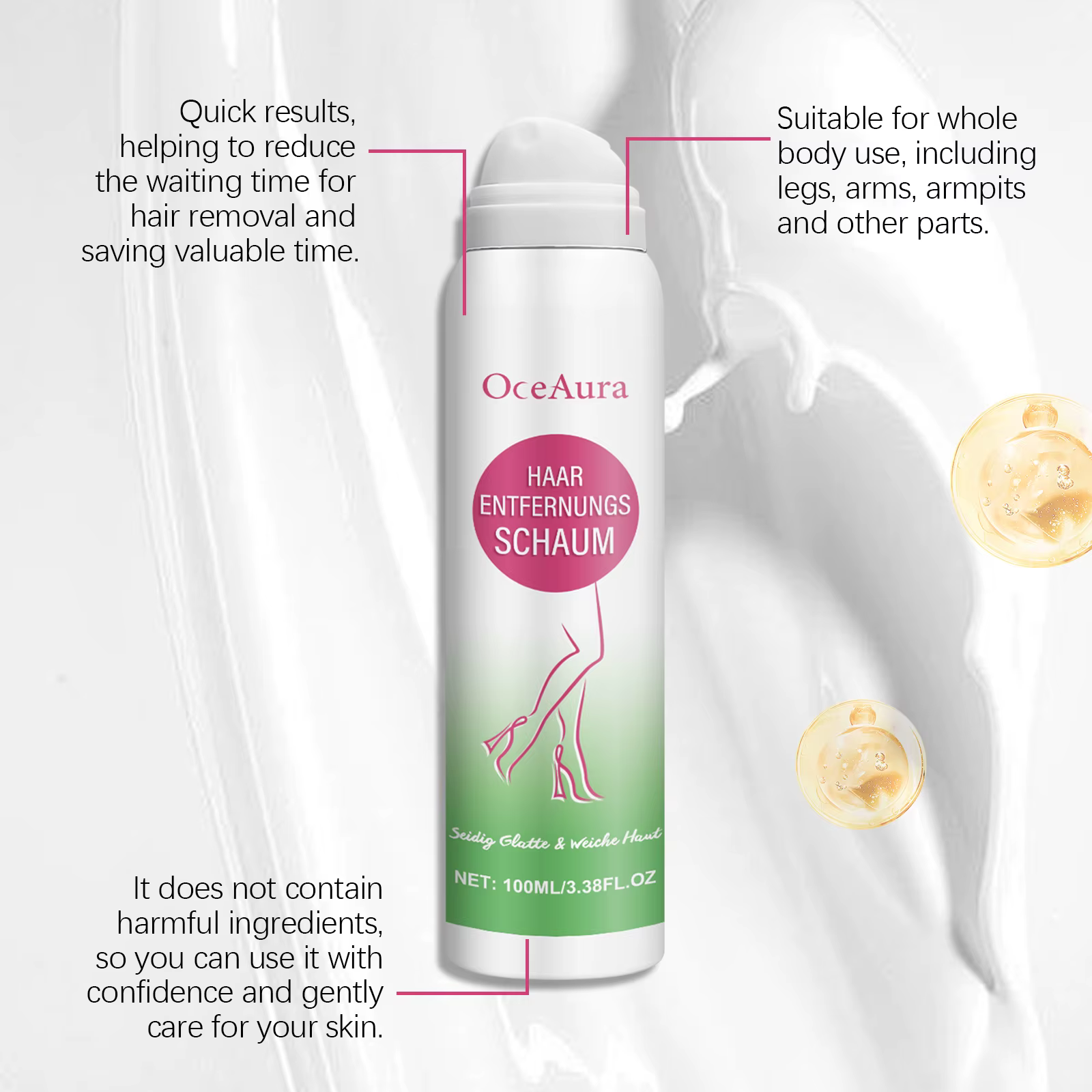 Spray d'épilation indolore