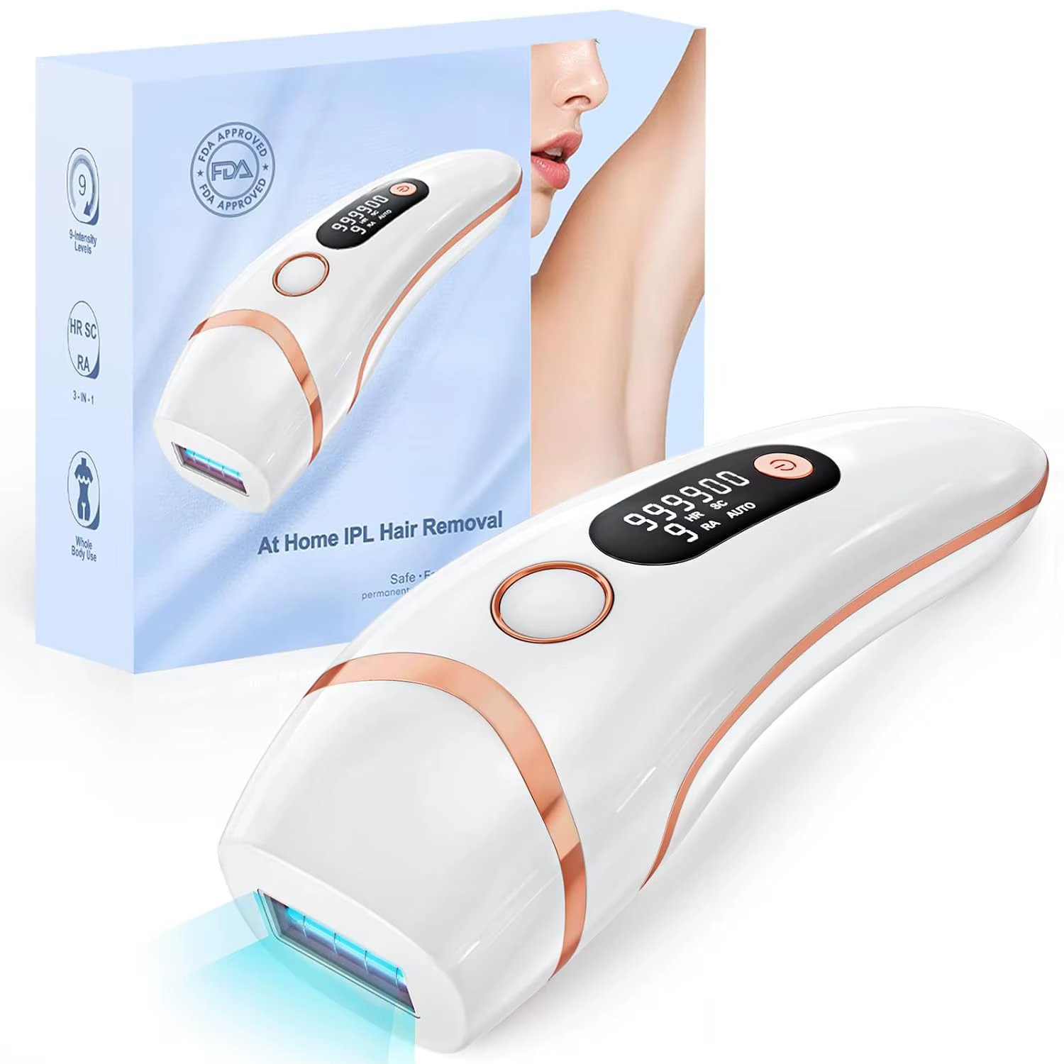 Épilateur laser rapide pour homme et femme