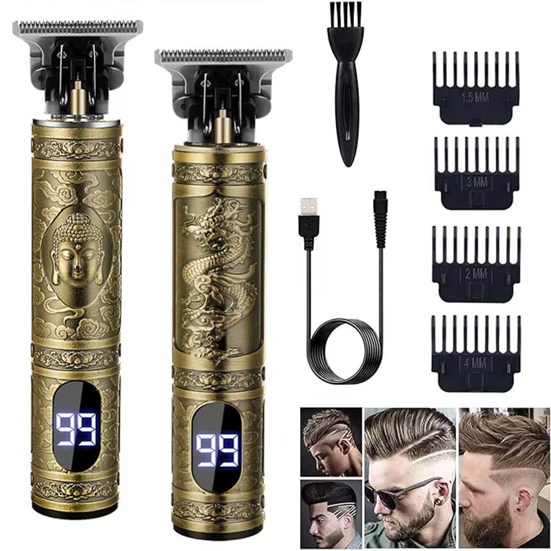 Tondeuse à cheveux professionnelle vintage T9 pour hommes