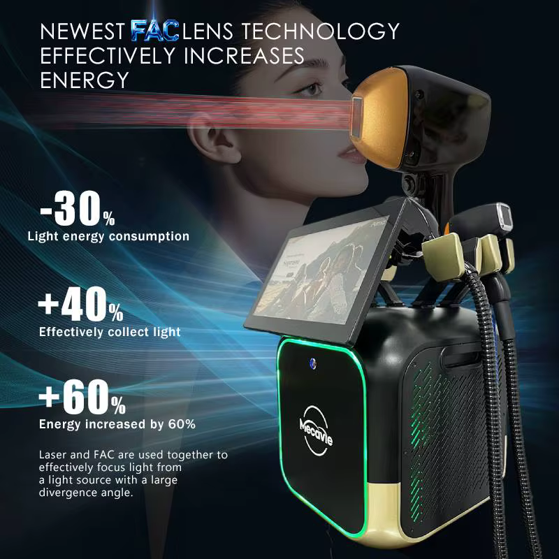 Appareil professionnel 4-en-1 IPL RF Diode Pico Laser pour l'épilation permanente