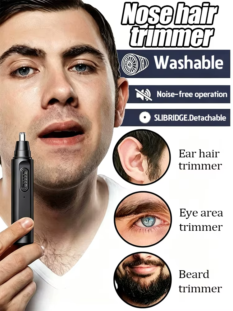 Tondeuse à poils de nez et d'oreilles pour l'élimination