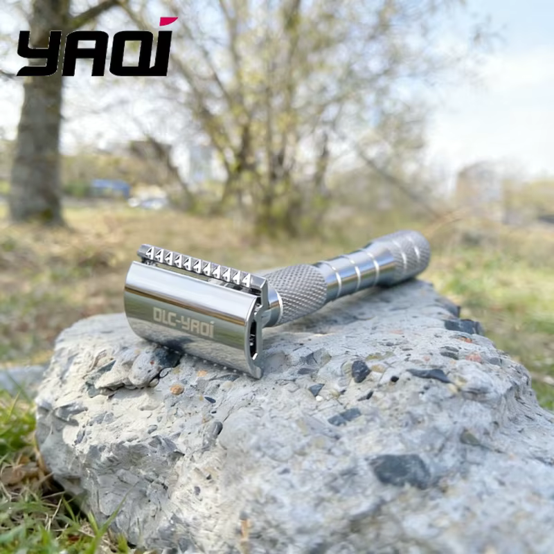 Vente Flash 2026 ! Rasoir de sécurité à double tranchant YAQI Orion Chrome Color pour rasage humide