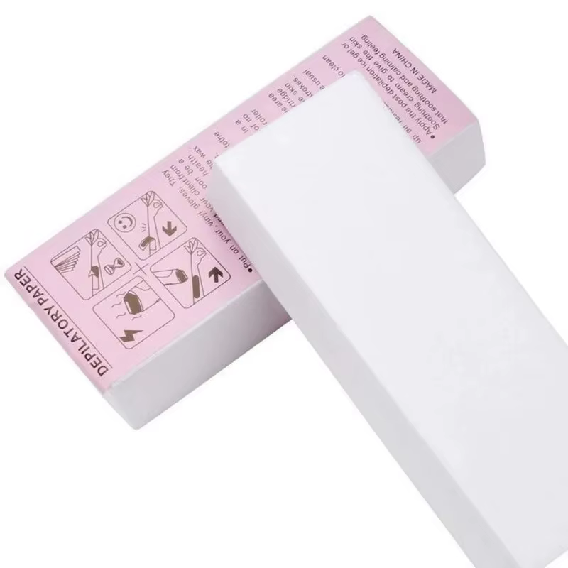 20 pièces/100 pièces épilation cire papier non tissé tissu corps jambe bras