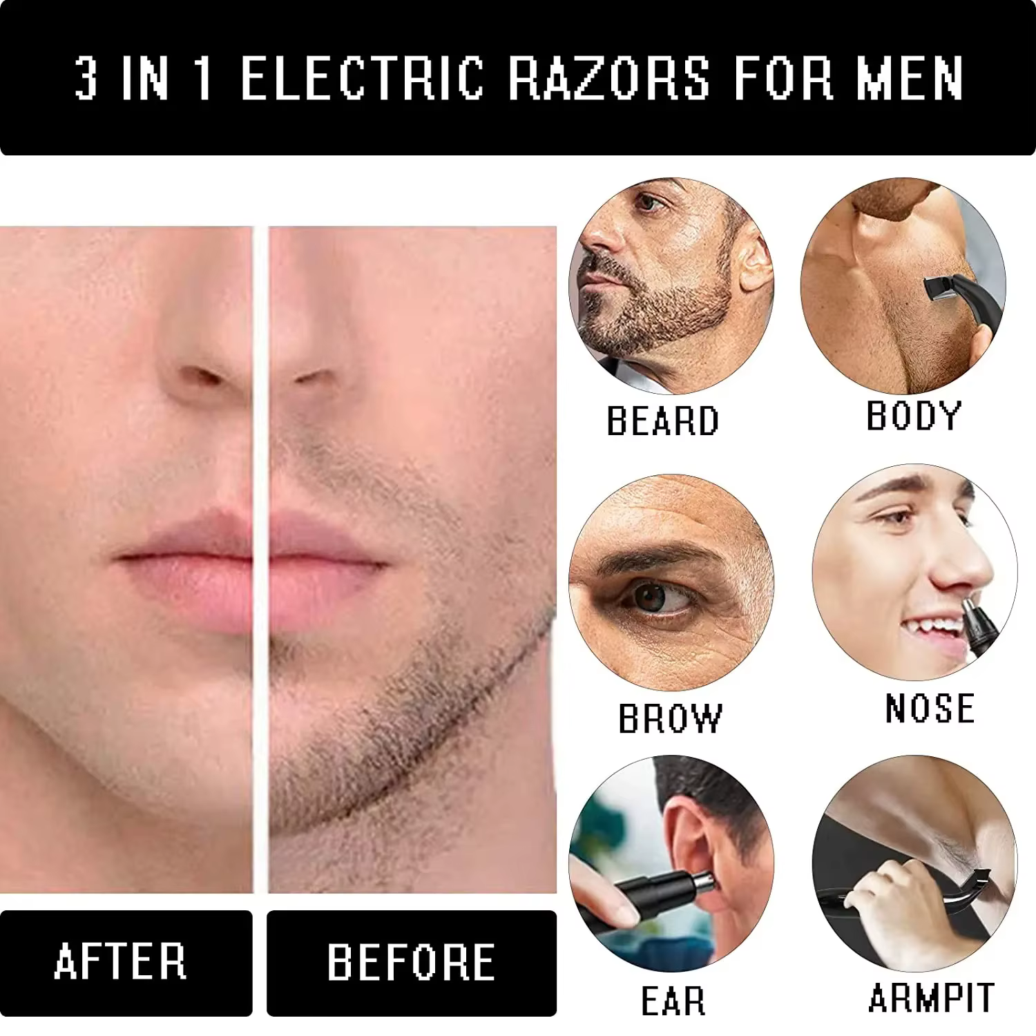 Tondeuse de Précision pour Zones Intimes Homme