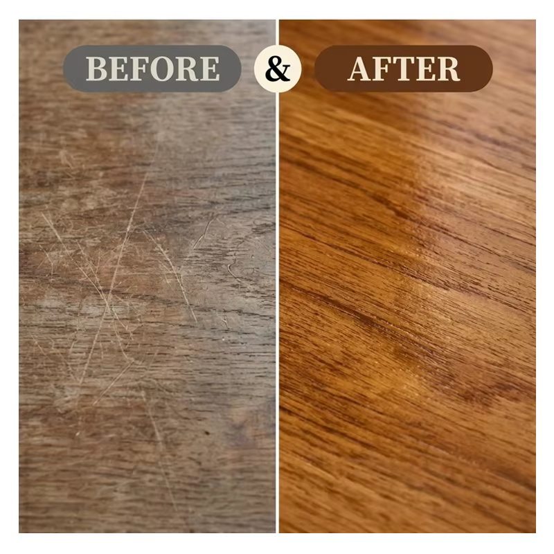 Huile de cire naturelle pour bois, finition nourrissante, protège et rehausse le grain du bois pour les meubles, les armoires et la décoration intérieure - ZORILYNX